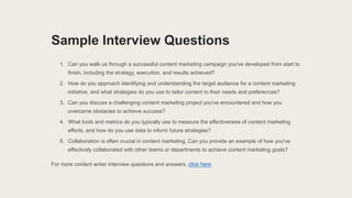 How to hire the perfect Content Marketing Expert | PPT | Free Download