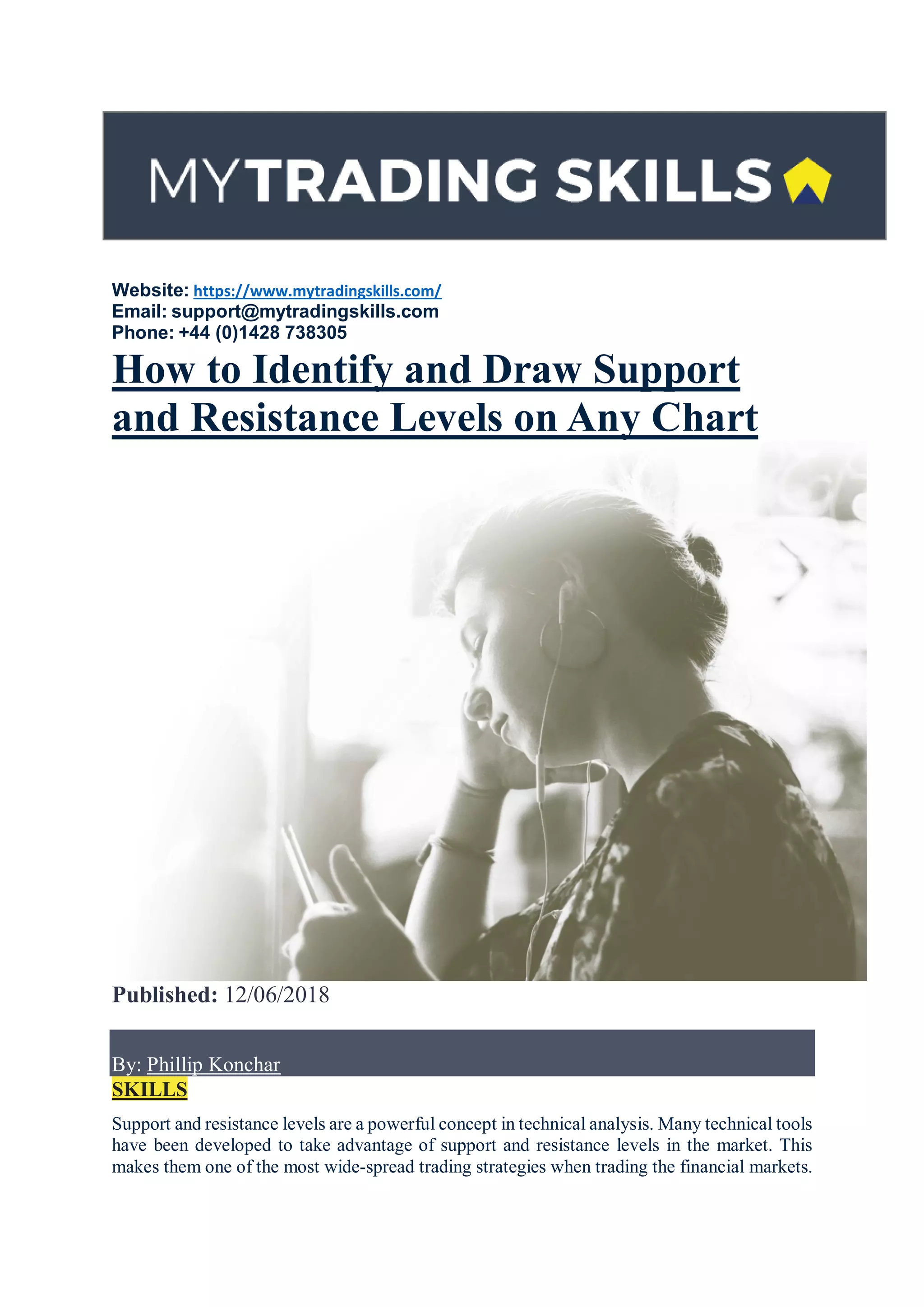 How to Identify and Draw Support and Resistance Levels on Any Chart | PDF