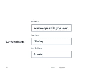 Improvements
Autocomplete
2017
 