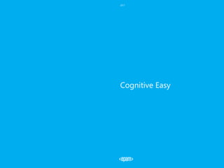 Cognitive Easy
2017
 