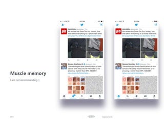 Improvements2017
Muscle memory
I am not recommending :)
 