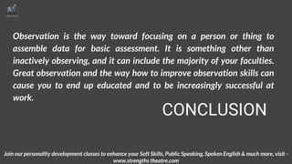 How to Improve Observation Skills | PPTX