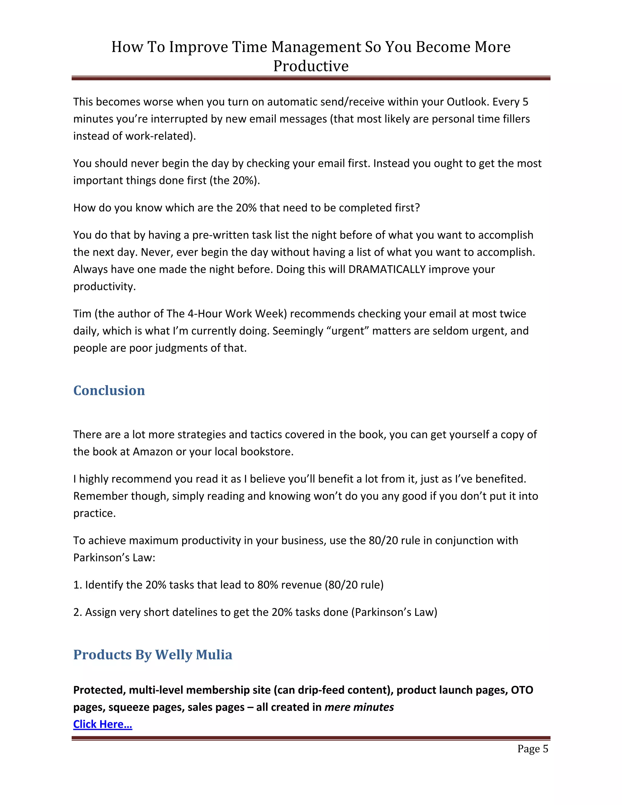 How to-improve-time-management lketyaj37t | PDF