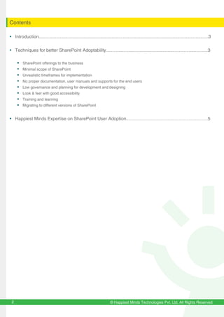 Whitepaper: How to Increase User Adoption for SharePoint Sites ...