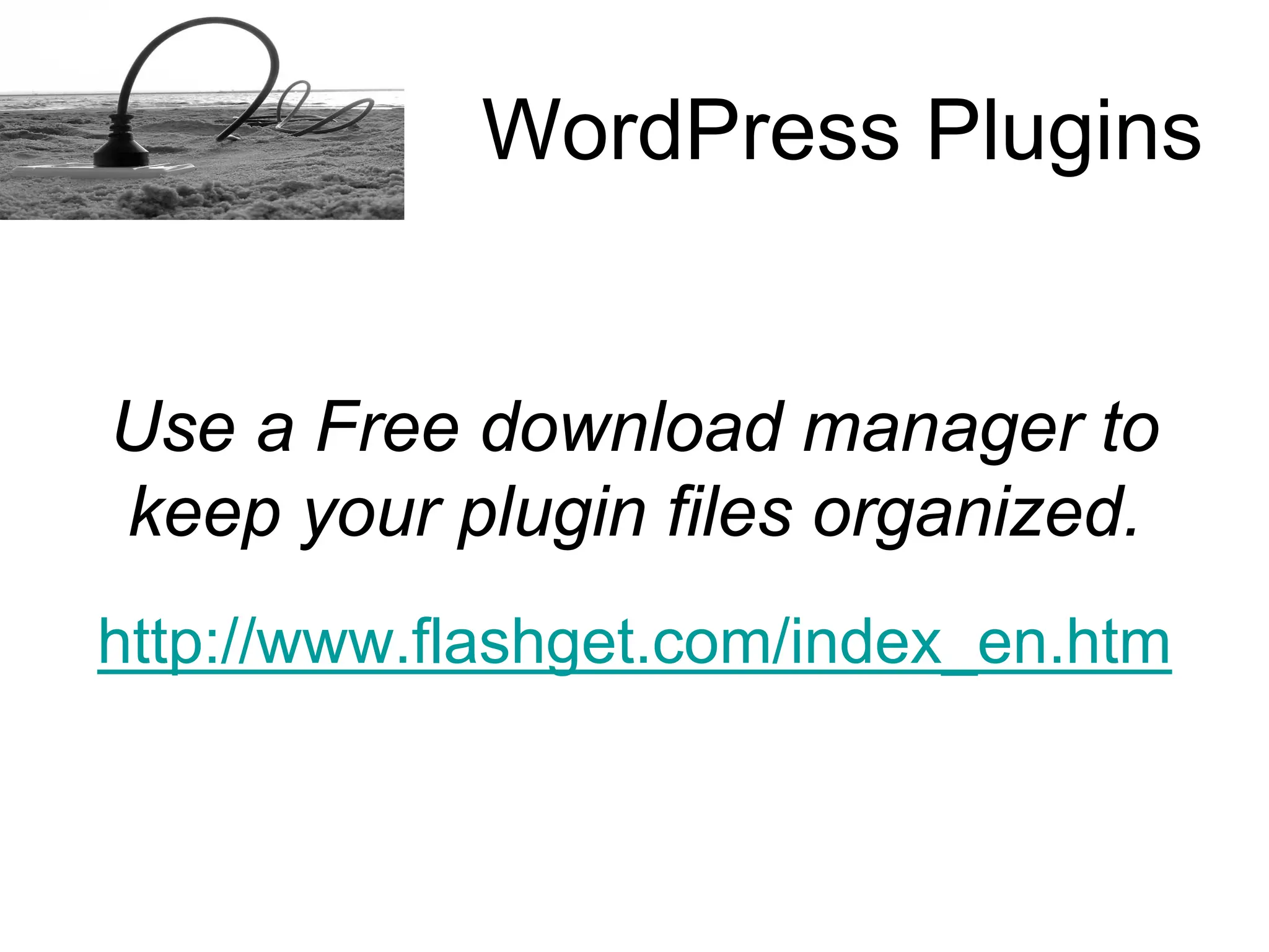 How to install a Word Press plugins