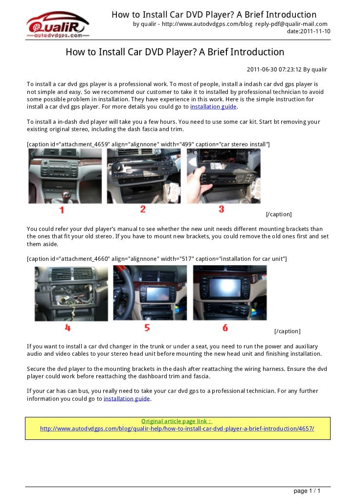 How toinstallcardvdplayerabriefintroduction