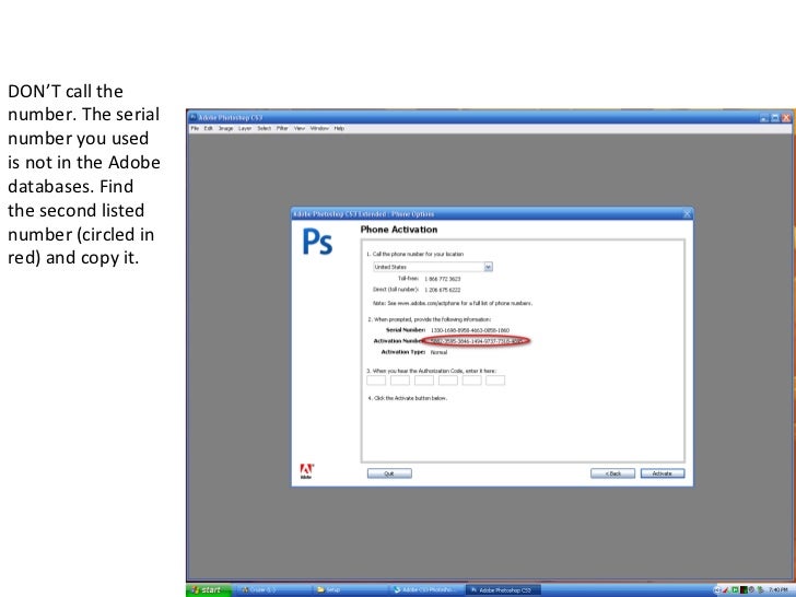 adobe activation photoshop cs3