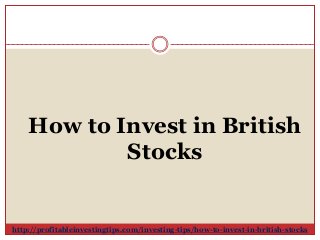 How to Invest in British Stocks