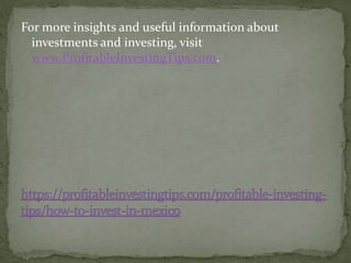 For more insights and useful information about
investments and investing, visit
www.ProfitableInvestingTips.com.
 
