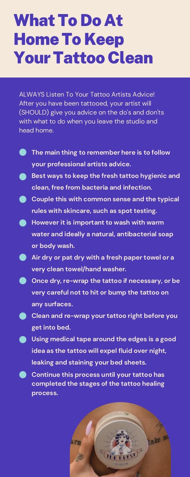 What To Do At Home To Keep Your Tattoo Clean?