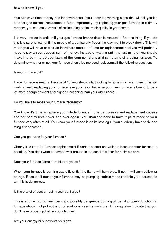 How to Judge If You Require a Natural Gas Furnace and A/C System