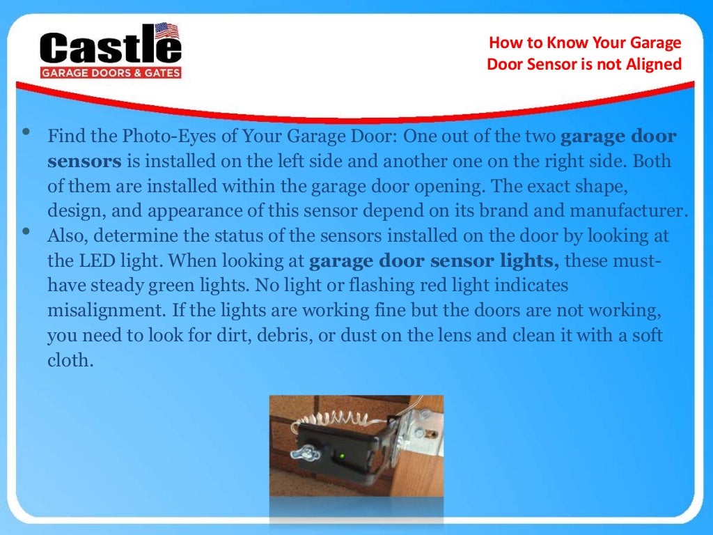 How to Know Your Garage Door Sensor is not Aligned
