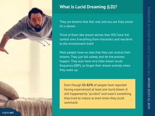 Here’s Exactly How to Lucid Dream Tonight in 15 Minutes or Less | PDF