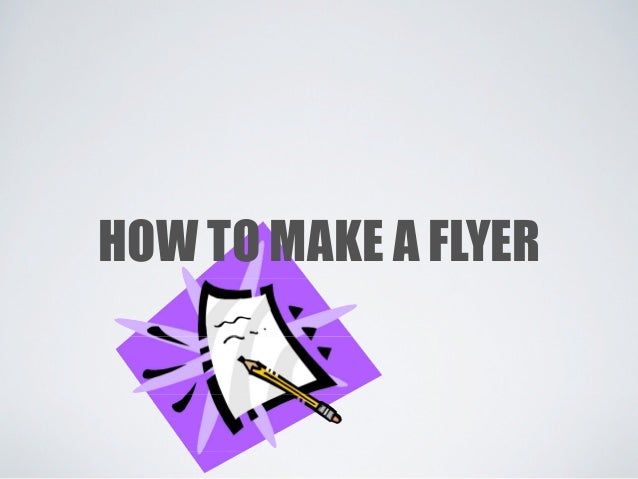 how to create a flyer online
