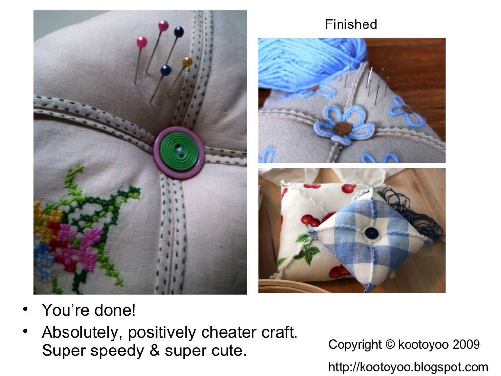 How To Make A Simple Square Pincushion
