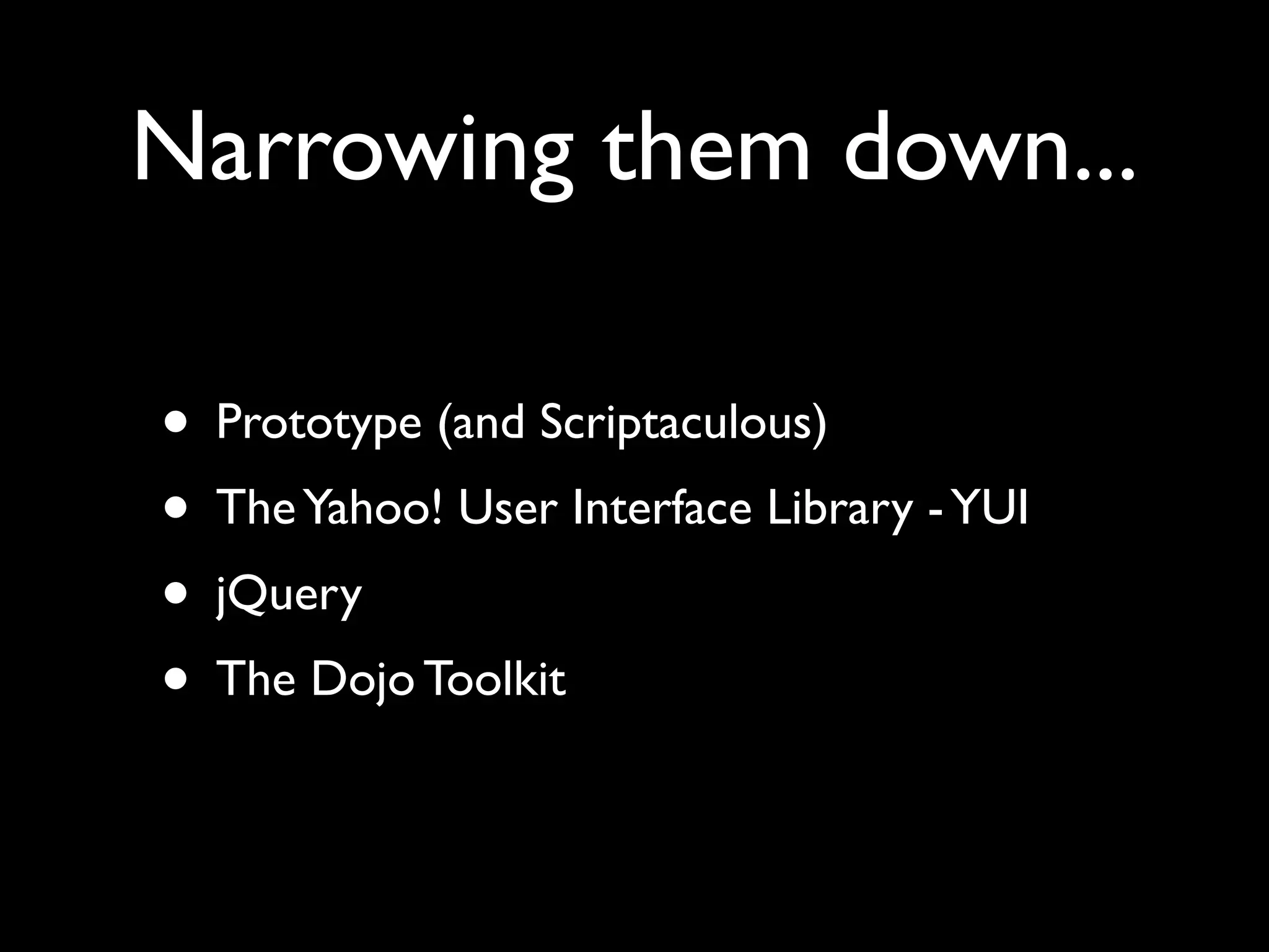 How to make Ajax Libraries work for you