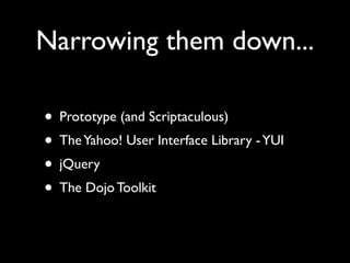 How to make Ajax Libraries work for you
