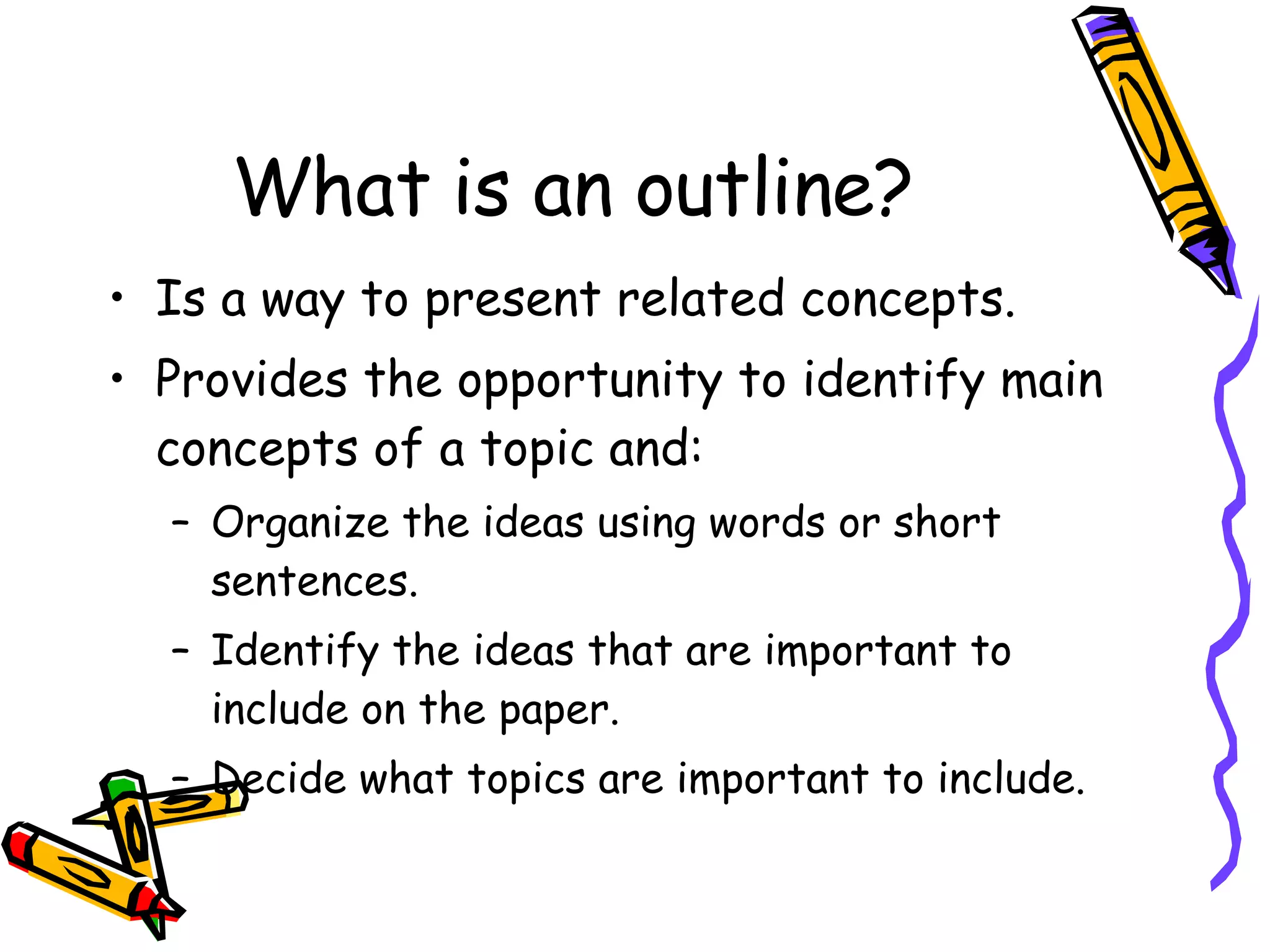 How To Make An Outline PPT