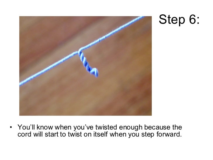 How To Make Twisted Cord