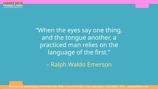 How to Master Body Language for Self Improvement? | PPTX