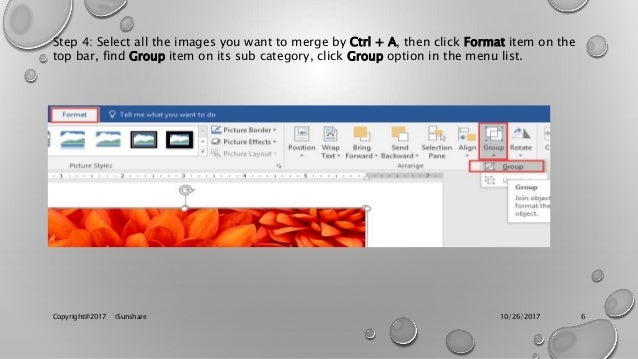 How to Merge Images or Pictures in Microsoft Office Word