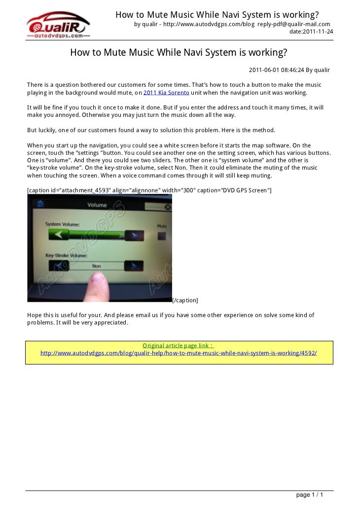 How tomutemusicwhilenavisystemisworking