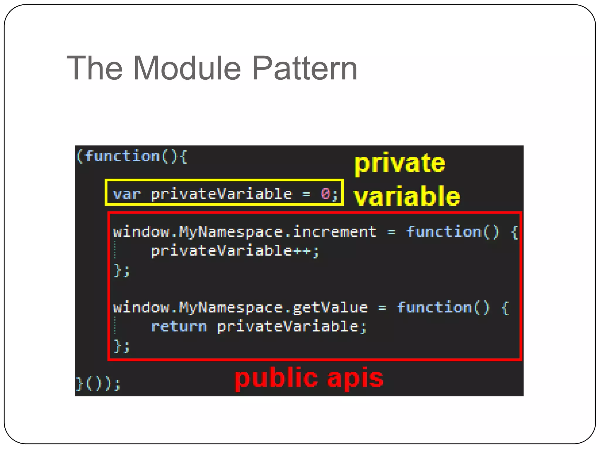 The Module Pattern