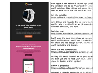 @meladorri @litmusapp
CRUSTY
Context Relevance
Useful SimpliciTY
 