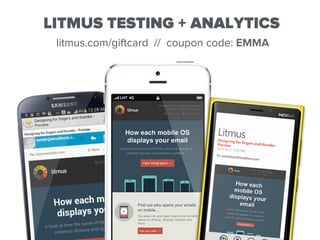 RESPONSIVE EMAIL TEMPLATES
bit.ly/slate-templates
 