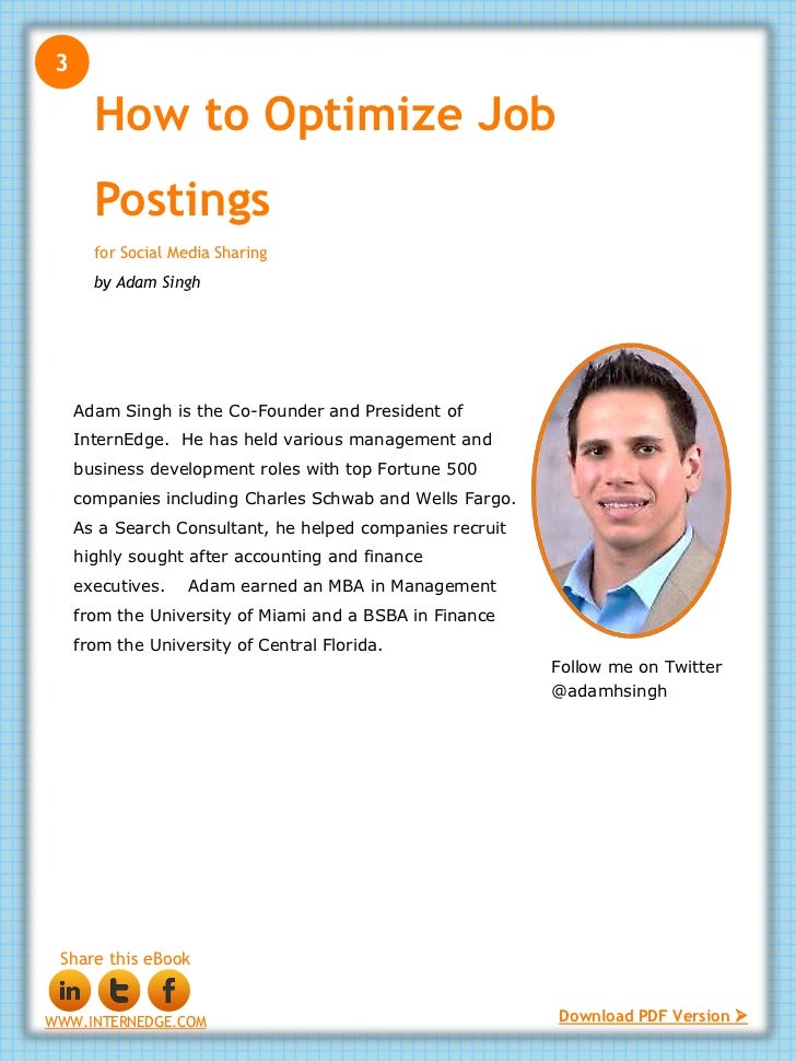 how to optimize job postings for social media sharing social media postings