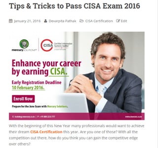 How to Pass CISA Exam