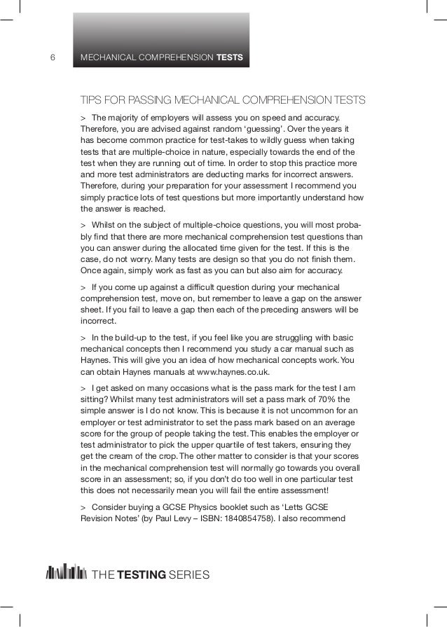 How To Pass Mechanical Comprehension Tests