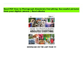 DOWNLOAD ON THE LAST PAGE !!!!
Read PDF How to Photograph Absolutely Everything: Successful pictures from your digital camera Online, Read PDF How to Photograph Absolutely Everything: Successful pictures from your digital camera, Full PDF How to Photograph Absolutely Everything: Successful pictures from your digital camera, All Ebook How to Photograph Absolutely Everything: Successful pictures from your digital camera, PDF and EPUB How to Photograph Absolutely Everything: Successful pictures from your digital camera, PDF ePub Mobi How to Photograph Absolutely Everything: Successful pictures from your digital camera, Reading PDF How to Photograph Absolutely Everything: Successful pictures from your digital camera, Book PDF How to Photograph Absolutely Everything: Successful pictures from your digital camera, Download online How to Photograph Absolutely Everything: Successful pictures from your digital camera, How to Photograph Absolutely Everything: Successful pictures from your digital camera pdf, book pdf How to Photograph Absolutely Everything: Successful pictures from your digital camera, pdf How to Photograph Absolutely Everything: Successful pictures from your digital camera, epub How to Photograph Absolutely Everything: Successful pictures from your digital camera, pdf How to Photograph Absolutely Everything: Successful pictures from your digital camera, the book How to Photograph Absolutely Everything: Successful pictures from your digital camera, ebook How to Photograph Absolutely Everything: Successful pictures from your digital camera, How to Photograph Absolutely Everything: Successful pictures from your digital camera E-Books, Online How to Photograph Absolutely Everything: Successful pictures from your digital camera Book, pdf How to Photograph Absolutely Everything: Successful pictures from your digital camera, How to Photograph Absolutely Everything: Successful pictures from your digital camera E-Books, How to Photograph Absolutely Everything: Successful pictures
from your digital camera Online Download Best Book Online How to Photograph Absolutely Everything: Successful pictures from your digital camera, Read Online How to Photograph Absolutely Everything: Successful pictures from your digital camera Book, Read Online How to Photograph Absolutely Everything: Successful pictures from your digital camera E-Books, Read How to Photograph Absolutely Everything: Successful pictures from your digital camera Online, Read Best Book How to Photograph Absolutely Everything: Successful pictures from your digital camera Online, Pdf Books How to Photograph Absolutely Everything: Successful pictures from your digital camera, Read How to Photograph Absolutely Everything: Successful pictures from your digital camera Books Online Download How to Photograph Absolutely Everything: Successful pictures from your digital camera Full Collection, Download How to Photograph Absolutely Everything: Successful pictures from your digital camera Book, Download How to Photograph Absolutely Everything: Successful pictures from your digital camera Ebook How to Photograph Absolutely Everything: Successful pictures from your digital camera PDF Download online, How to Photograph Absolutely Everything: Successful pictures from your digital camera Ebooks, How to Photograph Absolutely Everything: Successful pictures from your digital camera pdf Download online, How to Photograph Absolutely Everything: Successful pictures from your digital camera Best Book, How to Photograph Absolutely Everything: Successful pictures from your digital camera Ebooks, How to Photograph Absolutely Everything: Successful pictures from your digital camera PDF, How to Photograph Absolutely Everything: Successful pictures from your digital camera Popular, How to Photograph Absolutely Everything: Successful pictures from your digital camera Read, How to Photograph Absolutely Everything: Successful pictures from your digital camera Full PDF, How to Photograph
Absolutely Everything: Successful pictures from your digital camera PDF, How to Photograph Absolutely Everything: Successful pictures from your digital camera PDF, How to Photograph Absolutely Everything: Successful pictures from your digital camera PDF Online, How to Photograph Absolutely Everything: Successful pictures from your digital camera Books Online, How to Photograph Absolutely Everything: Successful pictures from your digital camera Ebook, How to Photograph Absolutely Everything: Successful pictures from your digital camera Book, How to Photograph Absolutely Everything: Successful pictures from your digital camera Full Popular PDF, PDF How to Photograph Absolutely Everything: Successful pictures from your digital camera Read Book PDF How to Photograph Absolutely Everything: Successful pictures from your digital camera, Read online PDF How to Photograph Absolutely Everything: Successful pictures from your digital camera, PDF How to Photograph Absolutely Everything: Successful pictures from your digital camera Popular, PDF How to Photograph Absolutely Everything: Successful pictures from your digital camera, PDF How to Photograph Absolutely Everything: Successful pictures from your digital camera Ebook, Best Book How to Photograph Absolutely Everything: Successful pictures from your digital camera, PDF How to Photograph Absolutely Everything: Successful pictures from your digital camera Collection, PDF How to Photograph Absolutely Everything: Successful pictures from your digital camera Full Online, epub How to Photograph Absolutely Everything: Successful pictures from your digital camera, ebook How to Photograph Absolutely Everything: Successful pictures from your digital camera, ebook How to Photograph Absolutely Everything: Successful pictures from your digital camera, epub How to Photograph Absolutely Everything: Successful pictures from your digital camera, full book How to Photograph Absolutely Everything: Successful pictures from your
digital camera, online How to Photograph Absolutely Everything: Successful pictures from your digital camera, online How to Photograph Absolutely Everything: Successful pictures from your digital camera, online pdf How to Photograph Absolutely Everything: Successful pictures from your digital camera, pdf How to Photograph Absolutely Everything: Successful pictures from your digital camera, How to Photograph Absolutely Everything: Successful pictures from your digital camera Book, Online How to Photograph Absolutely Everything: Successful pictures from your digital camera Book, PDF How to Photograph Absolutely Everything: Successful pictures from your digital camera, PDF How to Photograph Absolutely Everything: Successful pictures from your digital camera Online, pdf How to Photograph Absolutely Everything: Successful pictures from your digital camera, Download online How to Photograph Absolutely Everything: Successful pictures from your digital camera, How to Photograph Absolutely Everything: Successful pictures from your digital camera pdf, How to Photograph Absolutely Everything: Successful pictures from your digital camera, book pdf How to Photograph Absolutely Everything: Successful pictures from your digital camera, pdf How to Photograph Absolutely Everything: Successful pictures from your digital camera, epub How to Photograph Absolutely Everything: Successful pictures from your digital camera, pdf How to Photograph Absolutely Everything: Successful pictures from your digital camera, the book How to Photograph Absolutely Everything: Successful pictures from your digital camera, ebook How to Photograph Absolutely Everything: Successful pictures from your digital camera, How to Photograph Absolutely Everything: Successful pictures from your digital camera E-Books, Online How to Photograph Absolutely Everything: Successful pictures from your digital camera Book, pdf How to Photograph Absolutely Everything: Successful pictures from your digital camera,
How to Photograph Absolutely Everything: Successful pictures from your digital camera E-Books, How to Photograph Absolutely Everything: Successful pictures from your digital camera Online, Read Best Book Online How to Photograph Absolutely Everything: Successful pictures from your digital camera, Read How to Photograph Absolutely Everything: Successful pictures from your digital camera PDF files, Download How to Photograph Absolutely Everything: Successful pictures from your digital camera PDF files
Read PDF How to Photograph Absolutely Everything: Successful pictures
from your digital camera | Read eBooks
 
