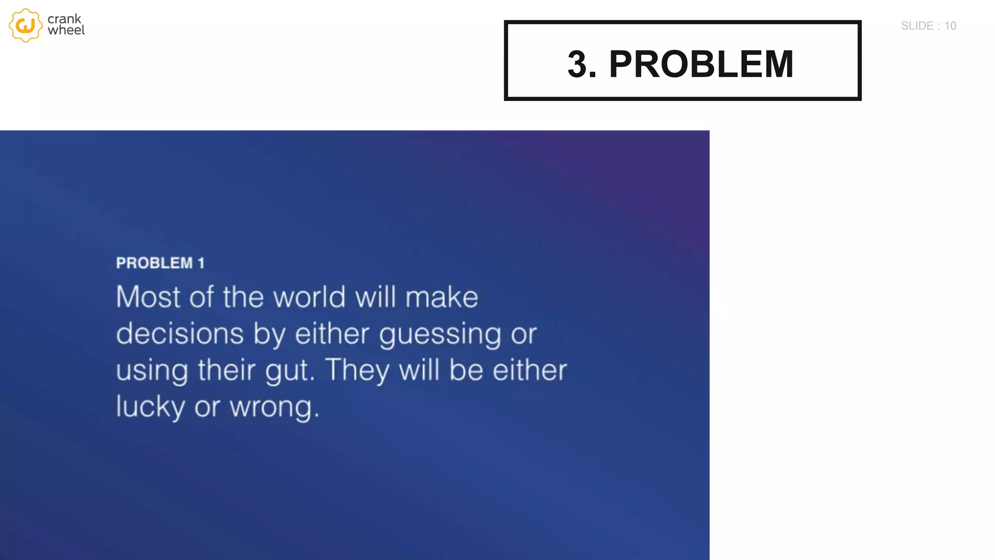 10SLIDE :
3. PROBLEM
 