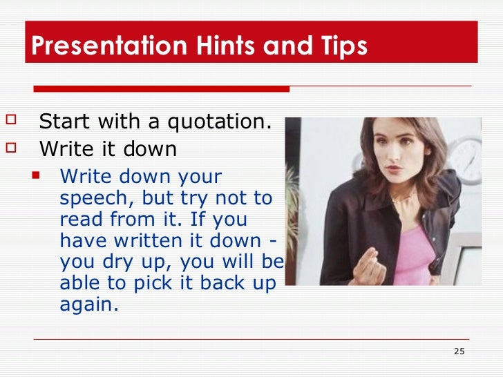 how to present a presentation