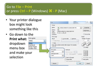 Printed Out Powerpoint Examples How To Print Out In Power Point | PDF