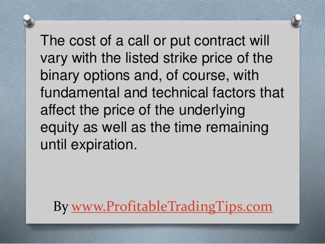 Binary equity options