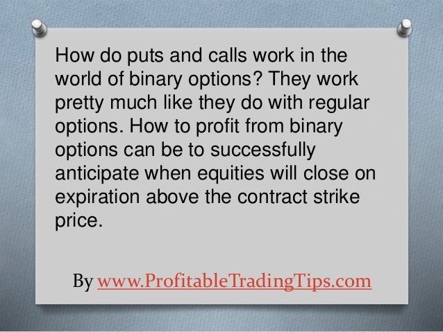How to profit from binary options