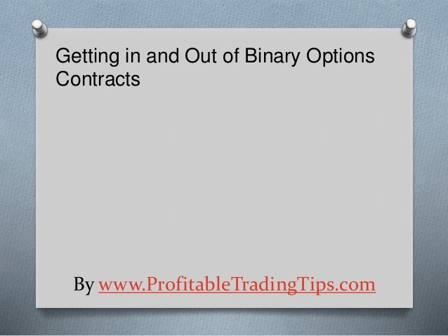 How to profit from binary options