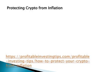 Protecting Crypto from Inflation
 