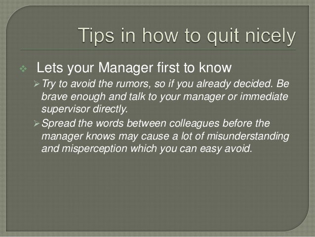 how to quit a job barca fontanacountryinn com how to quit a job