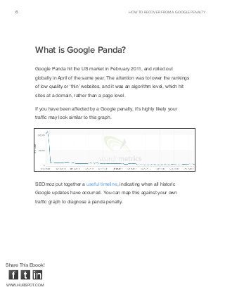 SEO - How to recover from a google penalty