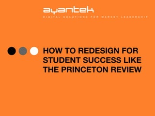  

HOW TO REDESIGN FOR
STUDENT SUCCESS LIKE
THE PRINCETON REVIEW 


 