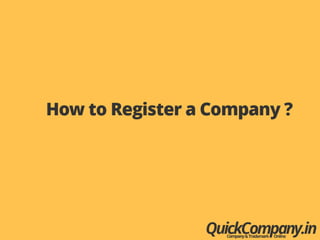 How to register a company ?