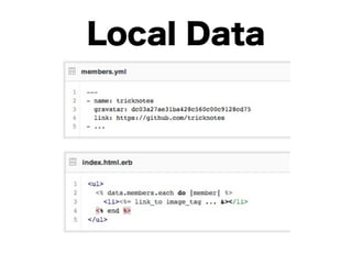 Local Data
 