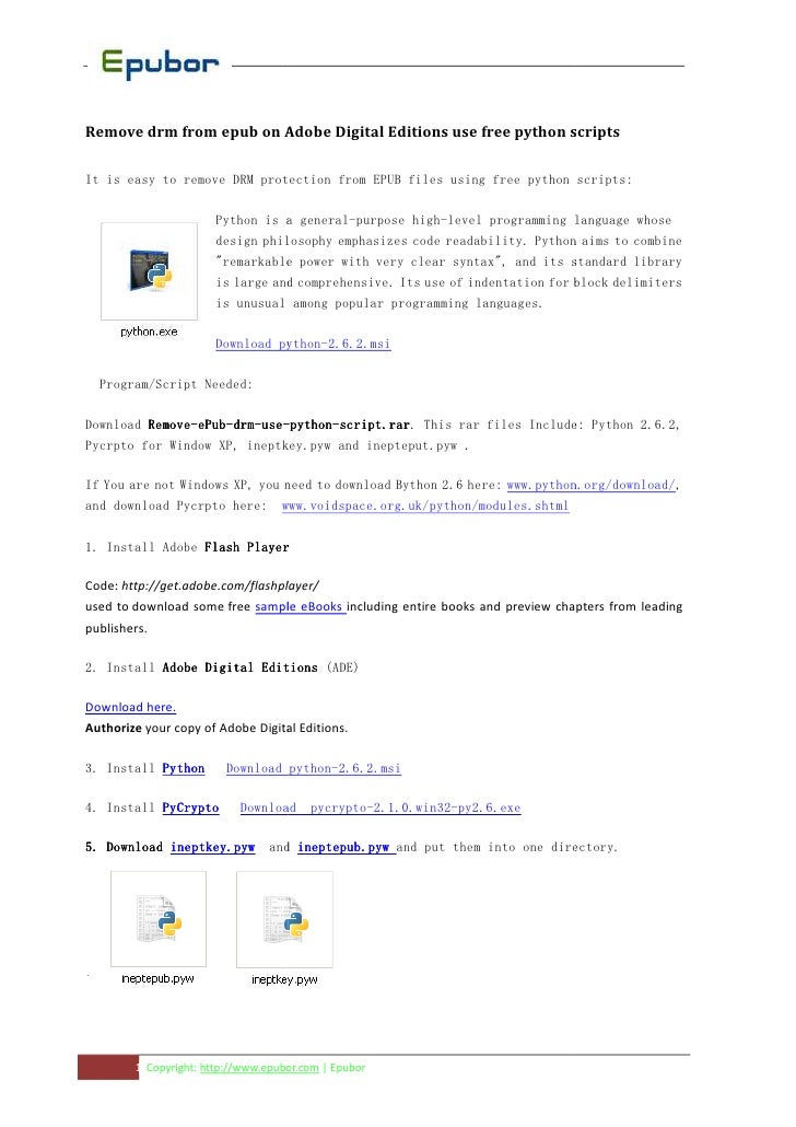 how to remove drm from epub library books