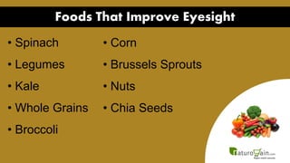 Non-vegetarian Food To Improve Eyesight
Non-vegetarian Food to Improve Eyesight
• Salmon
• Oysters
• Liver
• Eggs
 