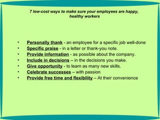 How To Reward Employees When Your Budget Is | PPT