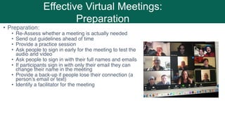 How to run effective virtual meetings | PDF