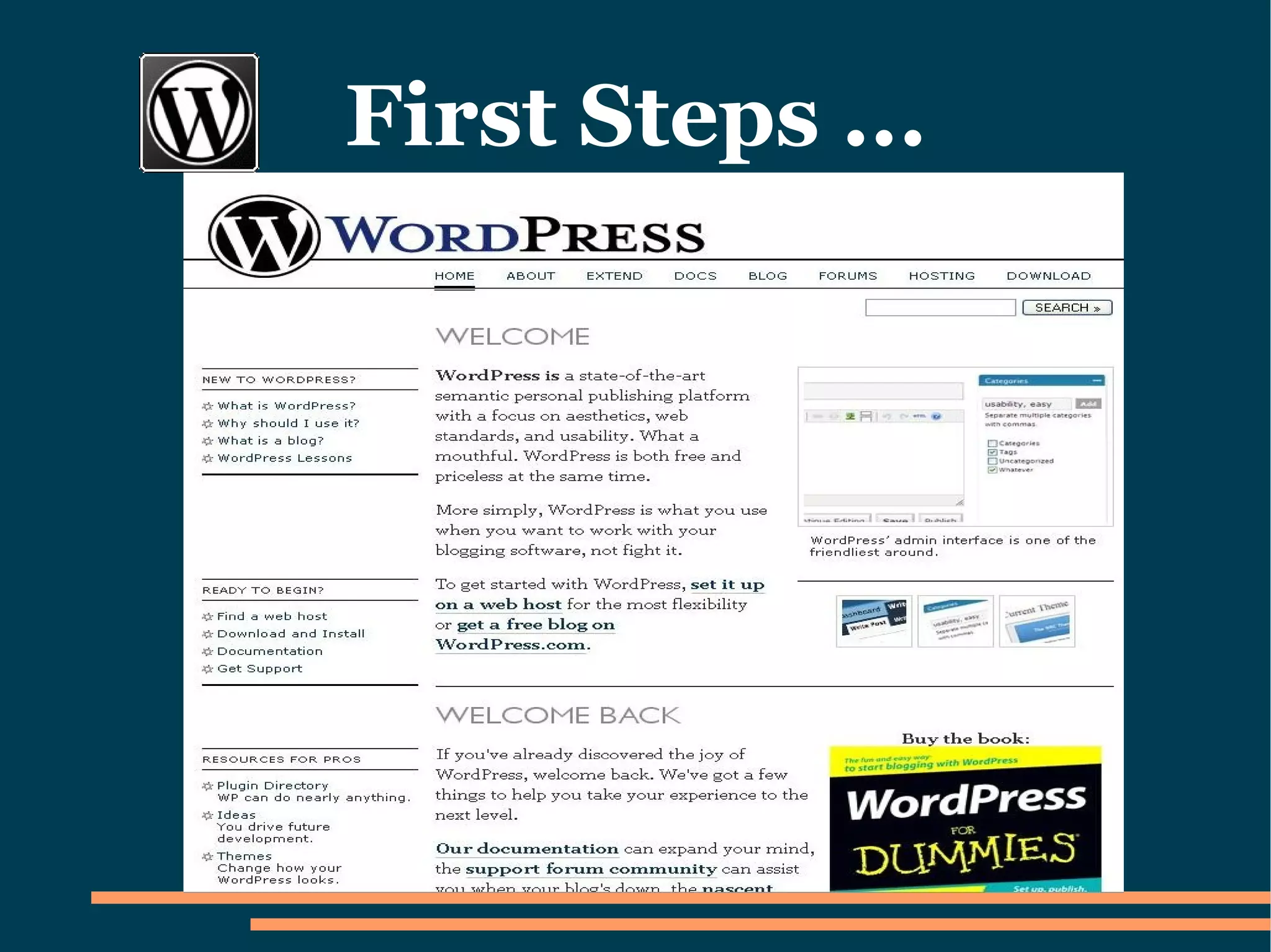 How to set up a Wordpress Blog